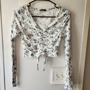 Long sleeve crop top